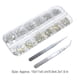 thumbnail image 5 of Vogacara Nail Pixie Beads Flatback Crystal Rhinestones Delicados suministros de bricolaje Usos versátiles Accesorio de manicura AB silver AB pinza plateada 2 5Conjunto, 5 of 6