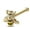 Goldtone, variant on Nose Bone Stud Bug Bumble Bee 316L Surgical Steel bar 20g (Goldtone)