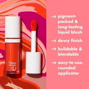 e.l.f. Camo Liquid Blush, Dusty Rosé, 0.13 fl oz