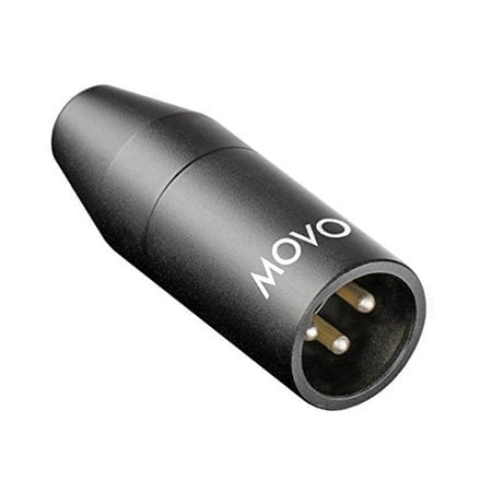 Movo Adaptateur Micro F-XLR 3,5 Mm vers XLR - Connecteur Femelle TRS to XLR Mâle 3,5 Mm pour Caméscopes, Enregistreurs, Mélangeurs