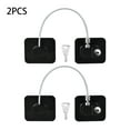 thumbnail image 2 of "2 Pieces Fridge Lock Refrigerator Lock with Keys, Freezer Lock Child Safety Cabinet Lock with Adhesive for Kitchen Appliance, Openable Furniture, Sliding Closet, Drawer and Toilet Seat, Black", 2 of 13
