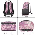 thumbnail image 5 of KUIFORTI Pink Sakura Cat Children's Backpack 17 Inch Fashion Bookbag for Girls with Side Pockets Adjustable Straps Suitable for Elementary Middle School Back to School Gifts, 5 of 7