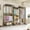 Black -2 layers x 3 layers x 2 layers, variant on Heavy Duty Clothes Rails, l Shaped Clothes Rack with 4 Hang Rods & 7 Shelves, 740kg Max Load Freestanding Wardrobe Closet for Corner, Coat Rails with Shoe Rack