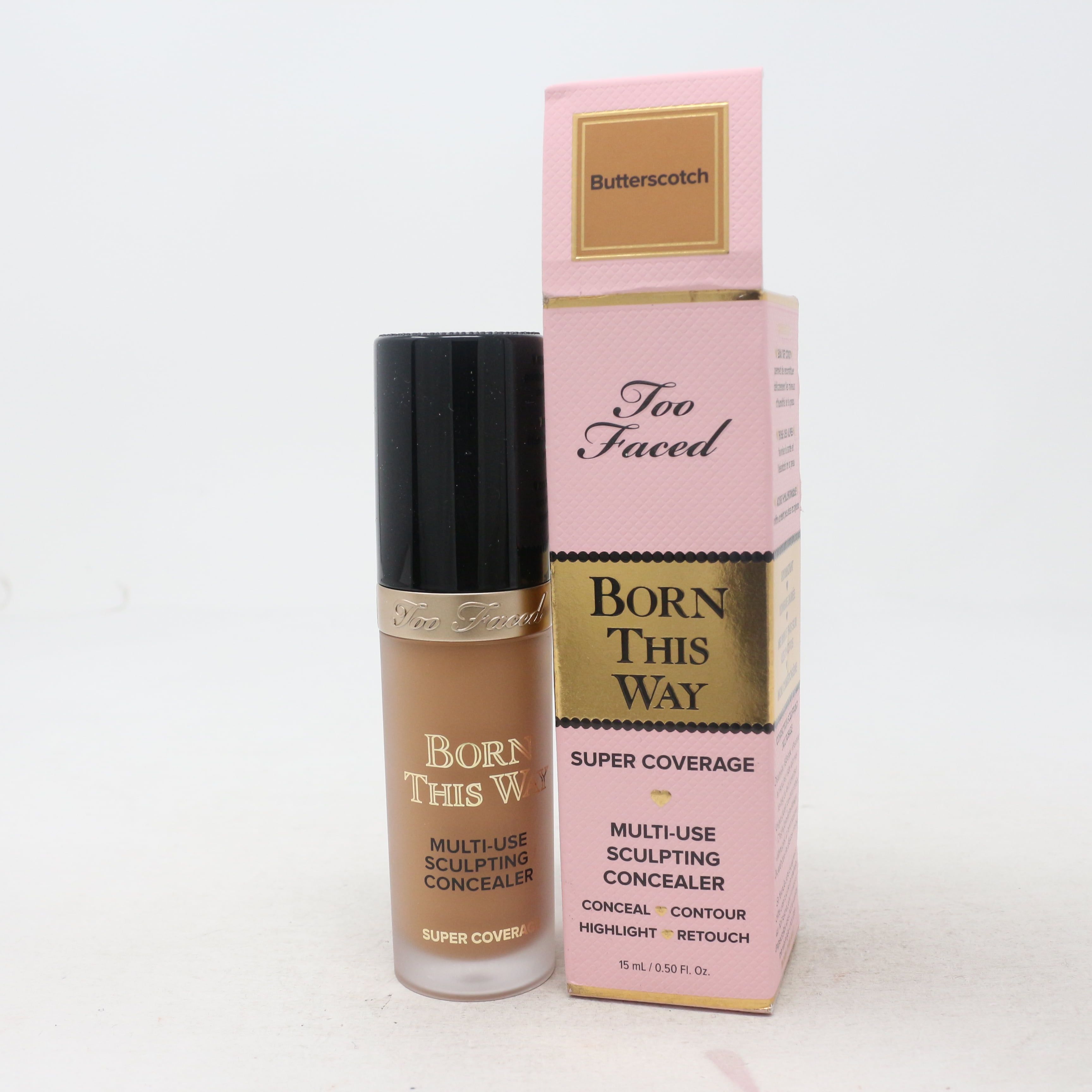 Too Faced Born This Way Super Coverage Concealer 0.5oz Butterscotch New