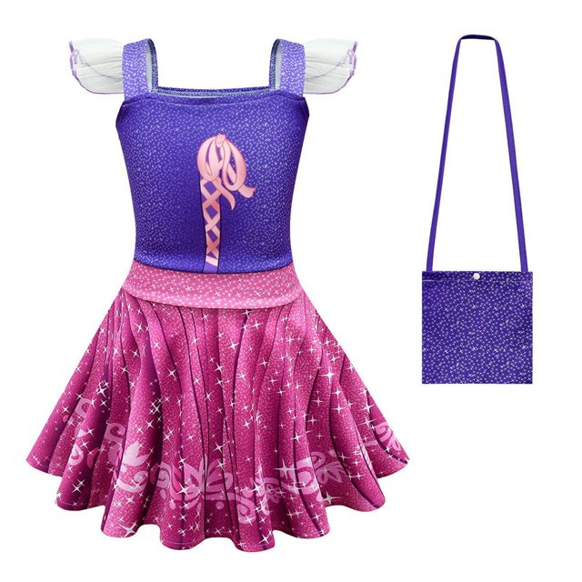 Jupe Courte à Volants pour Filles Jupe de Danse Ballet avec Sac
