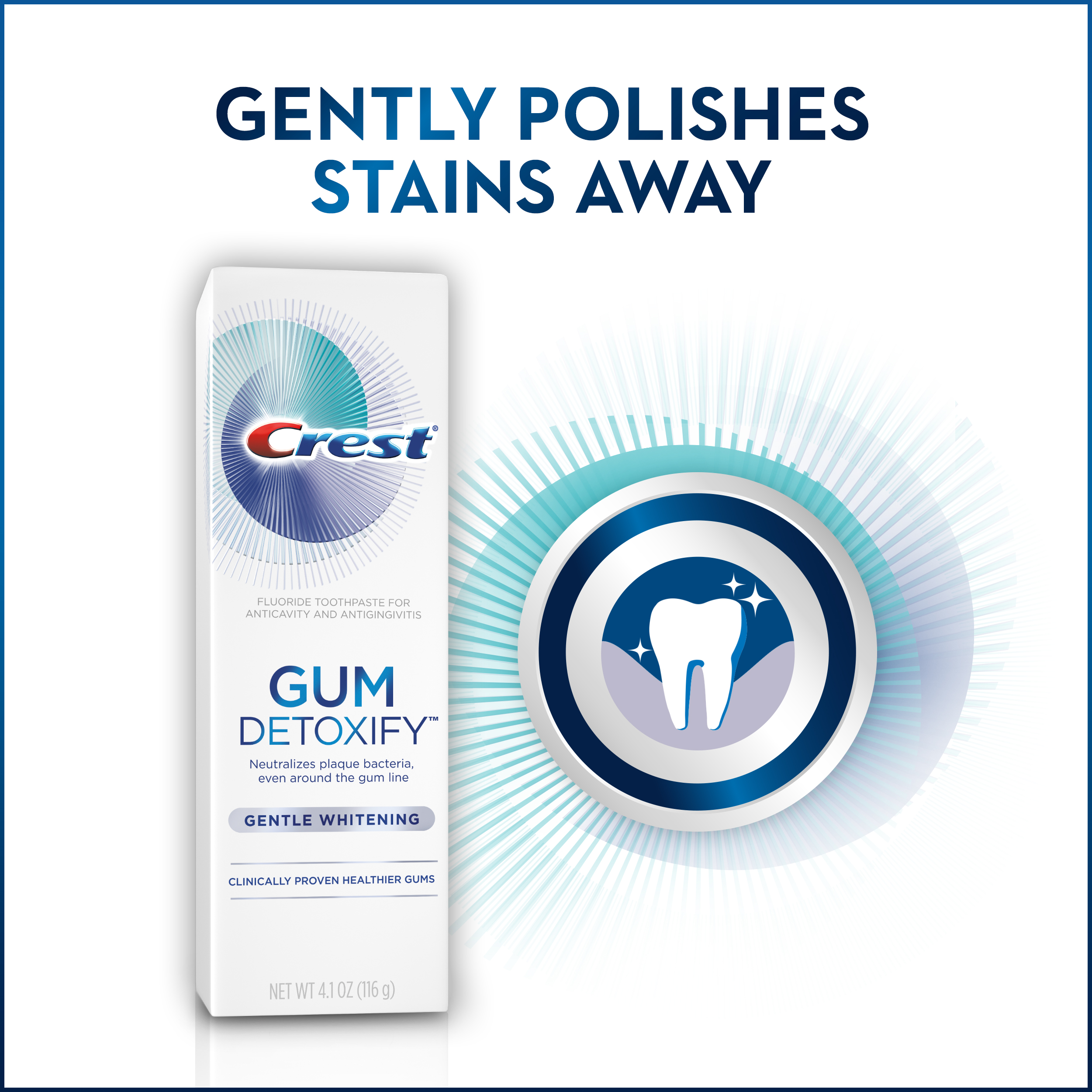 Crest Gum Detoxify Gentle Whitening Toothpaste, 4.1 oz - image 4 of 7