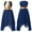Navy Blue, variant on Kaerm Kid Girls Sleeveless Praise Dance Dress Asymmetrical Hem Lyrical Worship Contemporary Dance Costume Red 10