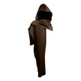 thumbnail image 5 of Hvyesh Cowl Hood Scarf Rogue Hood Medieval Cloak Renaissance Costume Men Neck Warmer Hooded Cape Hat Cyberpunk Accessories, 5 of 9