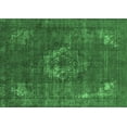 thumbnail image 1 of Ahgly Company Indoor Rectangle Persian Emerald Green Bohemian Area Rugs, 7' x 10', 1 of 4