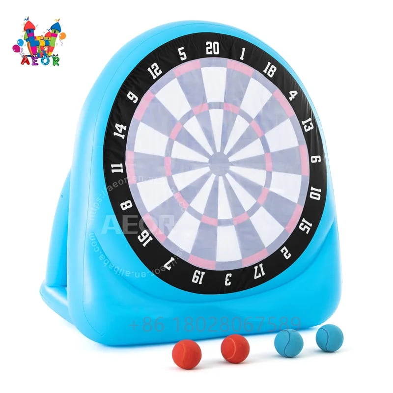 6ft  Inflatable Football Dart Board Sticky Soccer Balls Kicking Shooting Target Game Outdoor Sport Kick Dart Game Inflatable