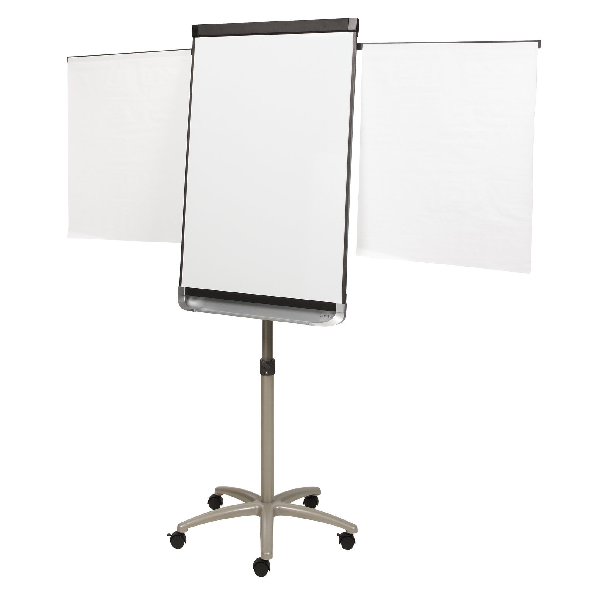 Quartet Prestige 2 Mobile Presentation Easel, Magnetic Whiteboard/Flipchart, 36" x 24", Graphite Finish Frame