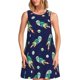 thumbnail image 1 of Fotbe Astronaut Dinosaur Vestido de Verano sin Mangas para Mujer – Vestido Midi Línea A, Estilo Camiseta Floral, Vestido Playero Casual y Fluido, 1 of 7