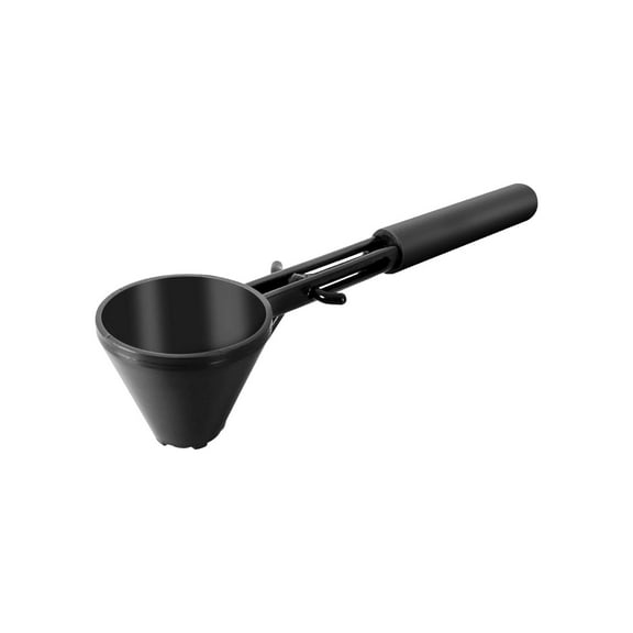HWHCGZ Coffee Scoop & Funnel for Reusable Coffee Pods, Coffee Measuring Spoon 2 Tablespoon Capacity, Scoop with Funnel for Ground Coffee, Protein Powder, Tea (Black)