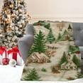 thumbnail image 6 of Merry Christmas Blanket Soft Flannel Fleece Throw Blanket Xmas Blanket Lightweight Cozy Warm Fuzzy Plush Blankets for Couch Bed Sofa 27.5x39.3inch, 6 of 6