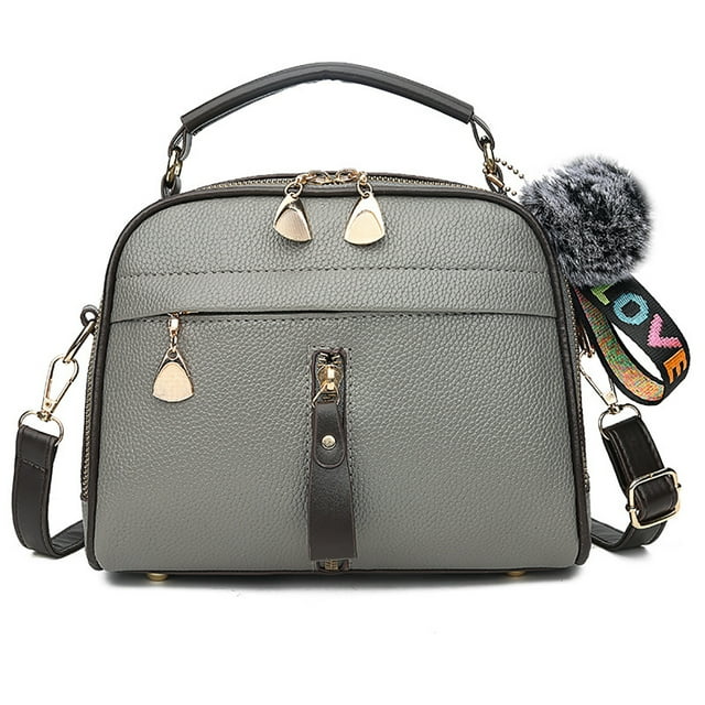 Sac à Main Épaule Mode Décontracté Couleur Unie Fermeture Éclair Sac Bandoulière
