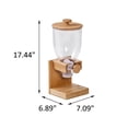thumbnail image 2 of Honey Can Do Dispensador de cereales de bambú, natural KCH-09385 natural, 16 onzas, 2 of 8