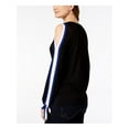 thumbnail image 2 of I-N-C Womens Cold-Shoulder Pullover Sweater, Black, Large, 2 of 2