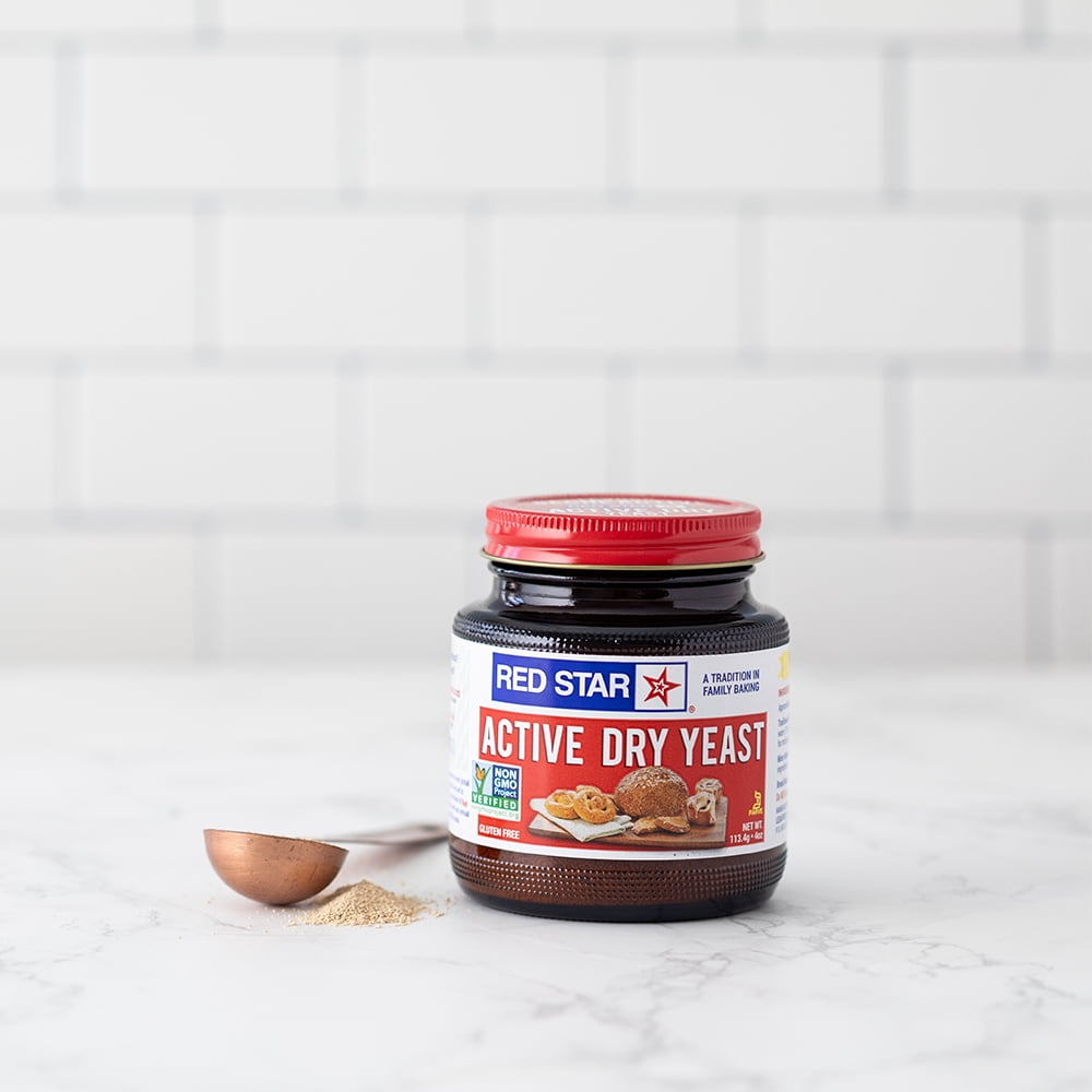 (6 pack) Red Star Active Dry Yeast, 4 oz (113.4 g) Multi-Use Jar, Baking and Breadmaking Essential