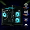 thumbnail image 2 of ICEWOLF Gaming Desktop, AMD Ryzen 7 5700G, 16GB DDR4, 1TBSSD, Windows 11 ,Black, 2 of 8