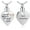 Customize-2, variant on Cremation Jewelry for Ashes -No Longer By My Side Forever in My Heart Urn Pendant Necklace for Ashes Grandma Grandpa Mom Dad Papa Nana Brother Sister
