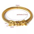 thumbnail image 1 of CARBONLIKE Hombres Nordic Viking Dragon Bangle Joyería antigua / Retro Silver Color Open Cuff ZefeiWu 8390606585998, 1 of 1