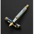 thumbnail image 2 of Xezo Xezo Maestro® 18K Gold Plated Fountain Pen (Fine Nib) - Oceanic White Mother of Pearl  Paua Abalone, 2 of 9