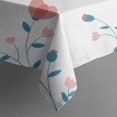thumbnail image 4 of Floral Square Tablecloth 60x60in(152x152cm) – Waterproof Polyester Printed Table Cover, Wrinkle Resistant & Washable for Kitchen Dining Picnic Party Decor, Thanksgiving,Christmas, Spring,Flower, 4 of 6