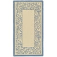 thumbnail image 2 of Safavieh Courtyard Steve Oriental Indoor/Outdoor Area Rug, Natural/Blue, 2' x 3'7", 2 of 9