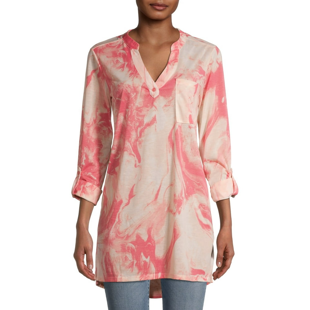 New York Laundry New York Laundry Women’s Long Sleeve Roll Tab Tunic