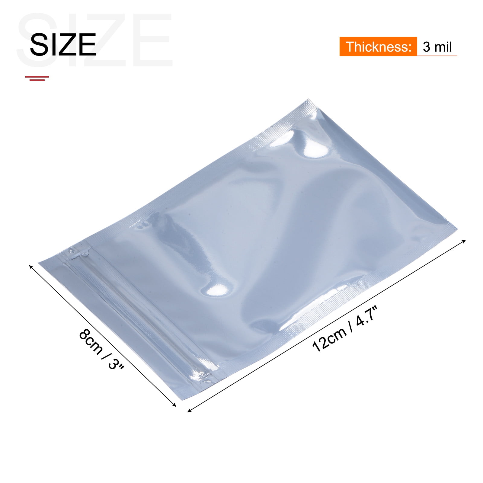 Static Shielding Bag - Reclosable Zip 8 x 12 100 pack SSZ812