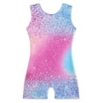 thumbnail image 5 of LRen Girls One Piece Swimsuit Quick Dry Stretch Athletic Romper Jumpsuit Tween Girls' Swimwear with Print Shorts 3-12Y, 5 of 5