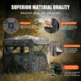 thumbnail image 4 of Lilypelle Hunting Blind, 2-3 Person Pop up Ground Blind, Portable Hunting Blind with Windows, Carrying Bag & Ground Stakes, Camouflage Hunting Tent, Camo Turkey Deer Blinds for Hunting, 4 of 8