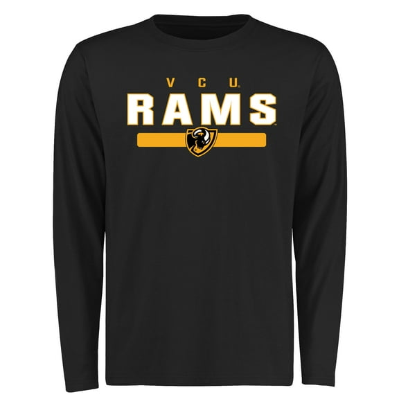 Men's Black VCU Rams Team Strong Long Sleeve T-Shirt