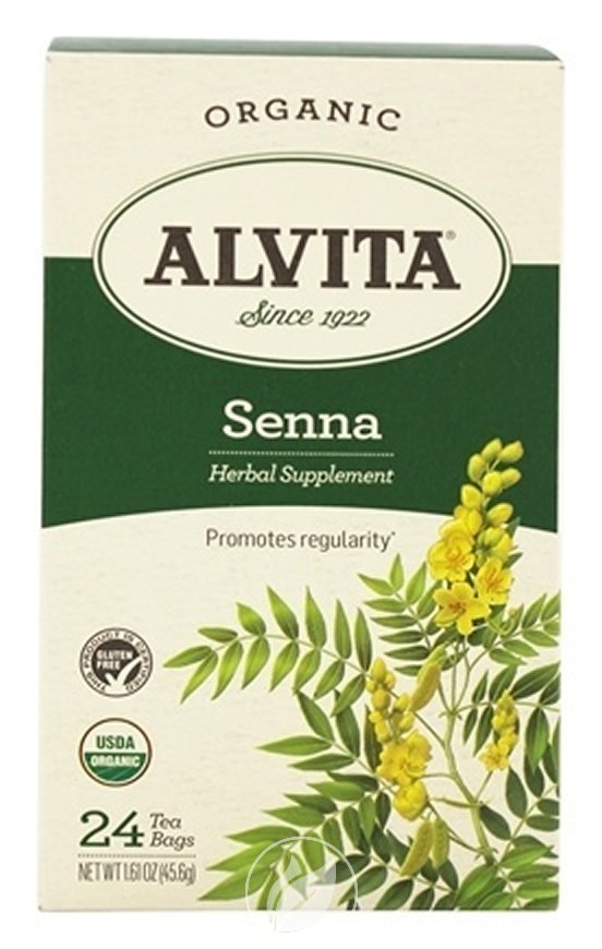 Alvita Teas Senna Leaf Tea Organic 24 Bag