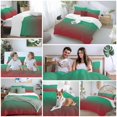 thumbnail image 6 of Green Red Ombre Bedding 3 Piece Duvet Cover Set Full Size, Modern Abstract Art Aesthetics Soft Microfiber Comforter Cover with Zipper Closure & Pillowcases, Wrinkle & FadeResistant Quilt Cover, 6 of 9