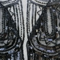 thumbnail image 6 of 1920s Shawl Vintage Evening Wrap Sequin Cape, 6 of 10