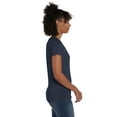 thumbnail image 2 of Hanes Perfect-T Women's Tri-Blend V-Neck T-Shirt Navy Heather L, 2 of 5