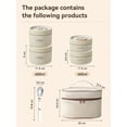 thumbnail image 1 of Bento Lunch Box Set, Portable Keep Warm Lunch Container With Insulated Bag, 18/8 Stainless Steel Thermal Food Container Beige 2000ml, 1 of 6