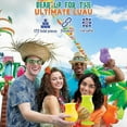thumbnail image 2 of Fun Express Grand Luau Party Wearables Kit for 50-156 Pieces - Includes Leis, Hats, Sunglasses and more - Beach Tiki Party Supplies, 2 of 5