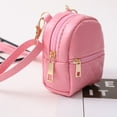 thumbnail image 5 of New Lightweight PU Leather Portable Makeup Bag Mini Cash Wallet Crossbody bag Shoulder bag Coin Purse BROWN, 5 of 8