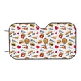 thumbnail image 7 of Balery Fast Food Print Car Windshield Sun Shade,Windshield Sunshade for Car Pickup Truck SUV Accessories-Small, 7 of 7