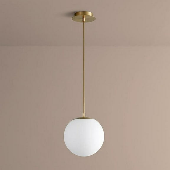 10 inch 120V 8.2W 1 Led Pendant-Aged Brass Finish Bailey Street Home 766-Bel-2894309