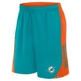thumbnail image 2 of Men's Fanatics Aqua Miami Dolphins No Defense Shorts, 2 of 3