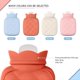 thumbnail image 2 of Small Hot Water Bottle Bag for Hot & Cold Compress with Cover,Microwave Heating Soft Environment-Friendly Silicone, 2 of 4