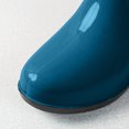 thumbnail image 5 of Ounisa Women Mid Calf Glossy PVC Rain Boots Low Block Heel Waterproof Pull On Rain Shoes Non Slip Garden Outdoor Daily Footwear, 5 of 6
