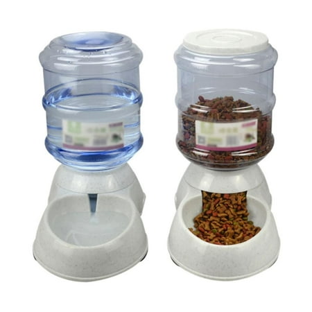Godderr The Dog Cat Water Fountain 2pcs Automatic Pet Drinking Fountain Dog Water Dispenser