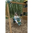 KidKraft Falcon Ridge Wooden Swing Set / Playset with Kitchen, Slides