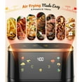 thumbnail image 5 of Air Fryer, LED Digital Color Display with Easy-View Window, 8QT for 4-6 People, 1400W Powerful Heating, Nonstick & Dishwasher Safe Frying Basket, 85% Less Oil, 5 of 7