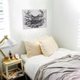 thumbnail image 5 of Daiia Monochrome Deer Floral Print Canvas Decorative Picture – 30x40in Artistic Wall Art, Ready-to-Hang Canvas Print for Living Room（Horizontal）, 5 of 6