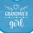 thumbnail image 4 of Inktastic Grandma Girl for Granddaughter Girls Baby Bib, 4 of 4